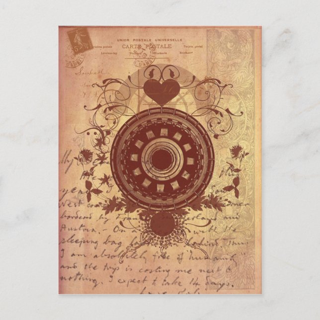 Postal Postcarta Steampunk (Anverso)