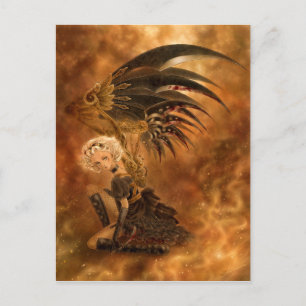 Postal Postcarta Steampunk Dark Angel