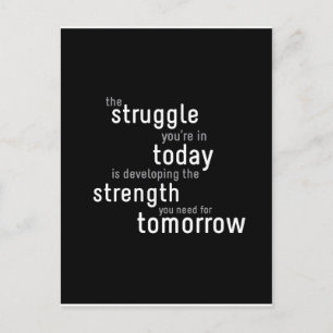 Postal Postcarta tipográfica motivacional