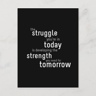 Postal Postcarta tipográfica motivacional