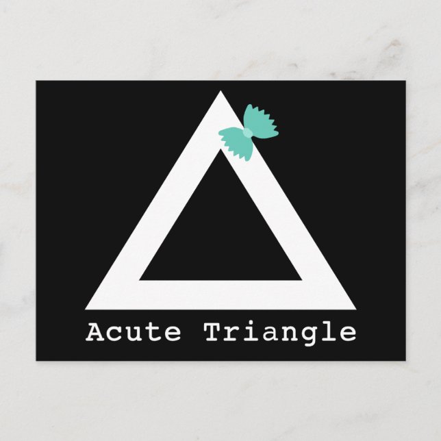Postal Postcarta triangular aguda (Anverso)