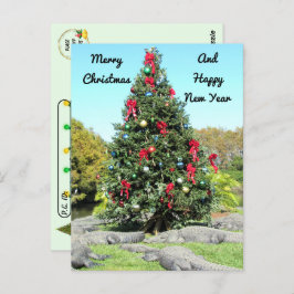 Postal Postcross - Florida Gator Christmas Tree