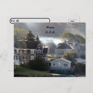 Postal Postcross - Foggy Maine Morning Postcard
