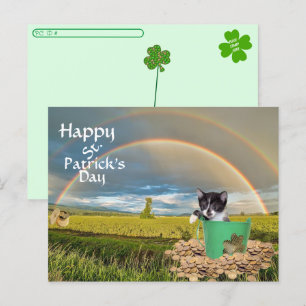 Postal Postcross - Foxi Moxi Cat's St. Patrick's Day