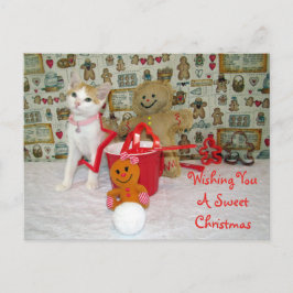 Postal Postcross - Navidades de Annie Cat Gingerbread