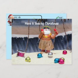 Postal Postcross - Navidades Fiestas de Santa Claus Beach