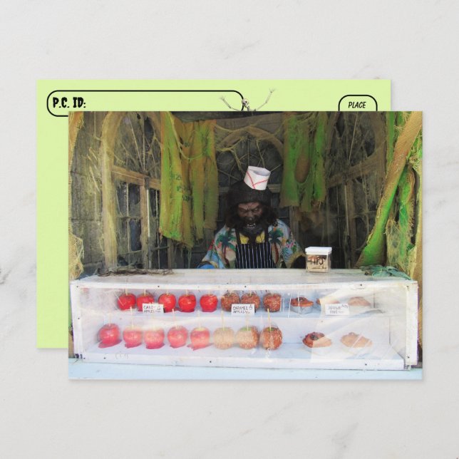 Postal Postcross - Werewolf / Wolfman Salesman (Anverso / Reverso)