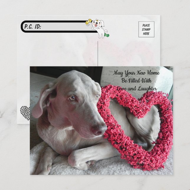 Postal Postcrossing Felicitaciones por tu Nuevo Hogar Tar (Anverso / Reverso)