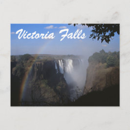 Postal Postdata de viaje de las cataratas Victoria