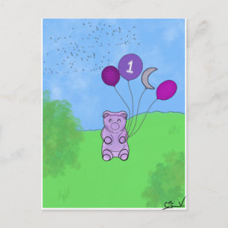 Postal Póster 1er Oso de Gominola