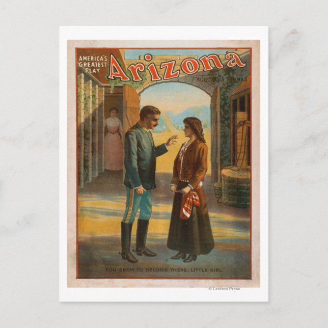 Postal Poster #2 de Arizona "La mejor obra de Estados Uni (Anverso)