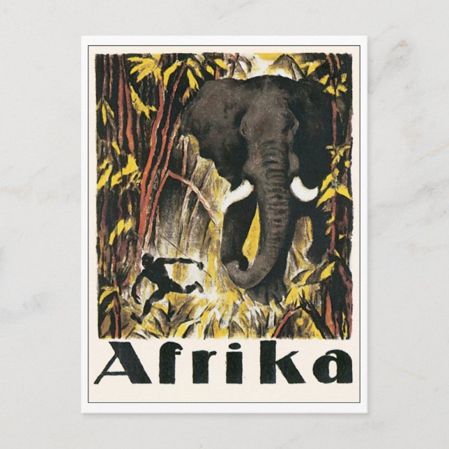 Postal Poster Afrika Vintage (Anverso)