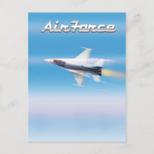 Postal Poster Air Force Jet