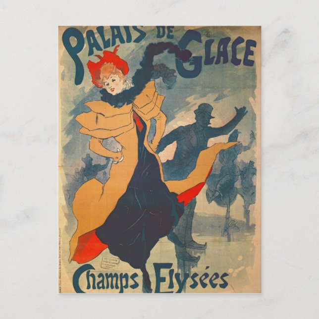 Postal Poster anunciando el Palacio de Glace (Anverso)
