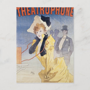 Postal Poster anunciando el 'Theatrophone'