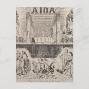 Postal Poster anunciando una actuación