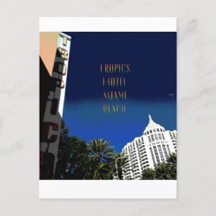 Postal Poster Art Deco de Miami Beach