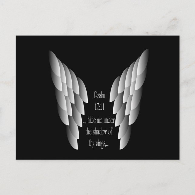 Postal Póster Bajo las Alas de Dios (Anverso)