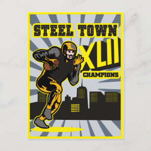 Postal Poster campeón de la ciudad futbolística de Estado