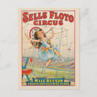 Poster Circo De Caminante De Ropa Estrecha Con Par