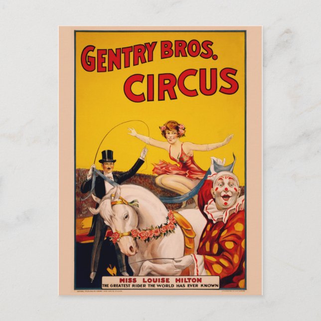 Postal Poster Circus (Anverso)