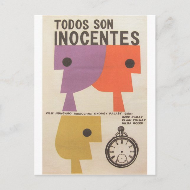 Postal Poster cubano de cine Poster de cine (Anverso)