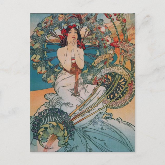 Postal Poster de Art Nouveau (Anverso)
