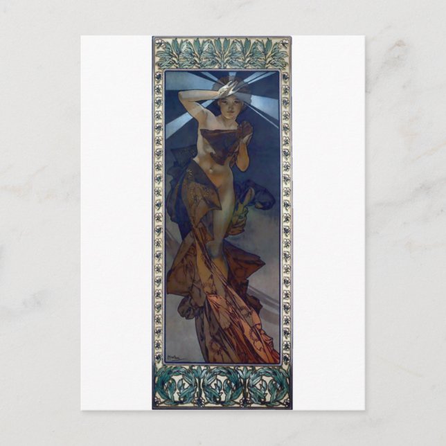Postal poster de arte de estrella de la mañana de septiem (Anverso)