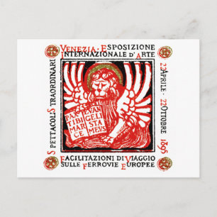 Postal poster de Arte de Venecia en 1895