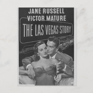 Postal Poster de B&W Las Vegas