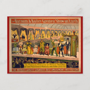 Postal Poster de Barnum y Bailey Circus