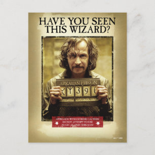Postal Póster de búsqueda de Sirius Black