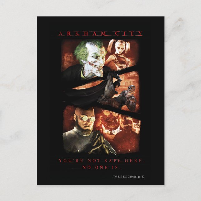 Postal POSTER de CA - No estás seguro aquí 2 (Anverso)