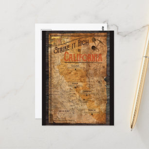 Postal Poster de California Gold Rush