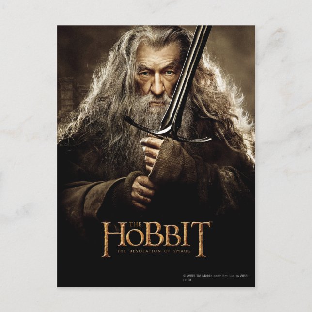 Postal Poster de caracteres Gandalf 1 (Anverso)