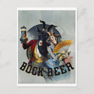 Postal Poster de cerveza de época
