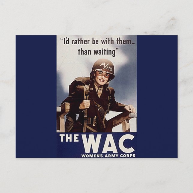 Postal Poster de contratación de WAC (Anverso)