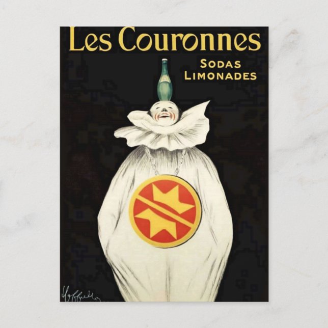 Postal Póster de Crown's Soda de Leonetto Cappiello (Anverso)