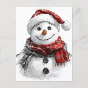 Postal Poster de esbozo de navidades