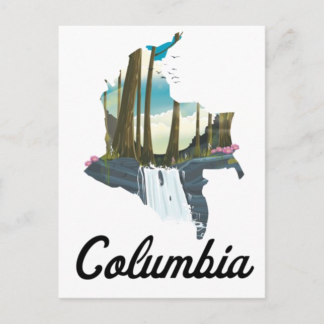 Postal Póster de esquí Brauneck Baviera, Alemania (Anverso)