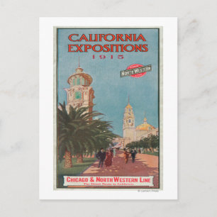 Postal Poster de Exposiciones de California #1