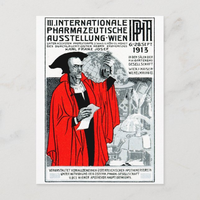 Postal poster de Farmacia de Viena de 1913 (Anverso)