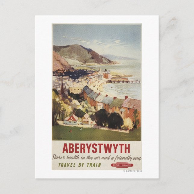Postal Poster de Ferrocarriles Británicos Costeros (Anverso)
