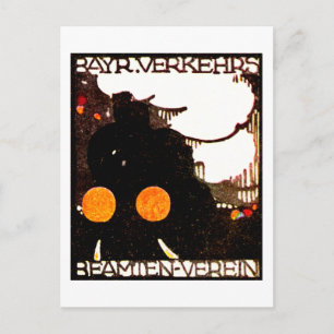Postal poster de Ferrocarriles de 1920