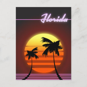 Postal Poster de Florida Sunset 1984
