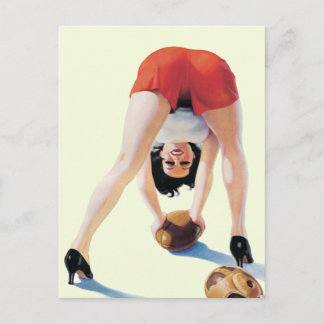 Postal Poster de fútbol americano vintage