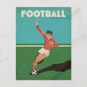 Postal Poster de fútbol de época