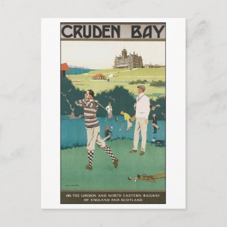 Postal Poster de golf de Cruden Bay