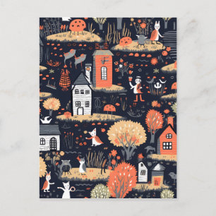 Postal Poster de Halloween Town