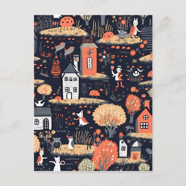Postal Poster de Halloween Town (Anverso)